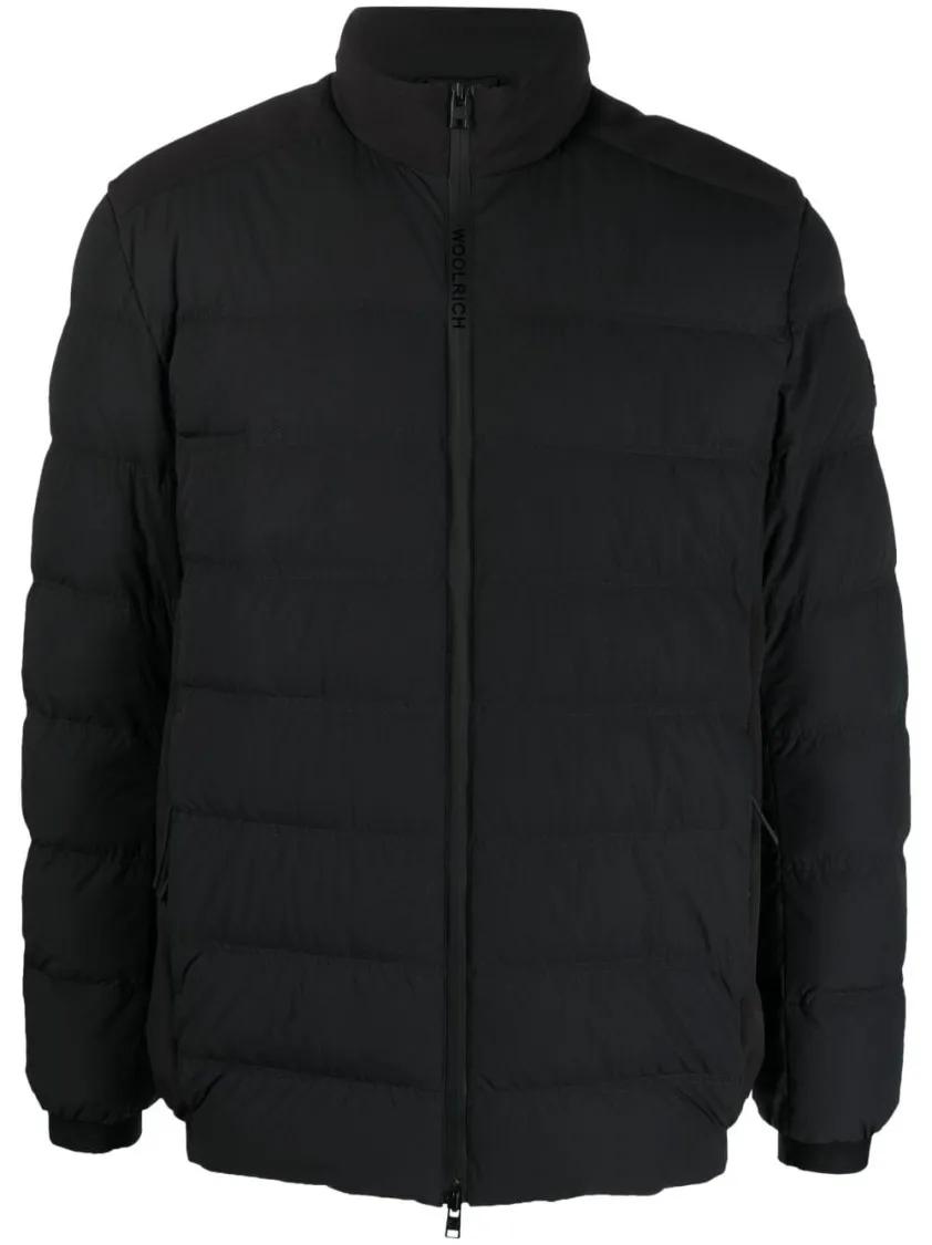 Woolrich - Down Jacket With Logo - Größe M - schwarz