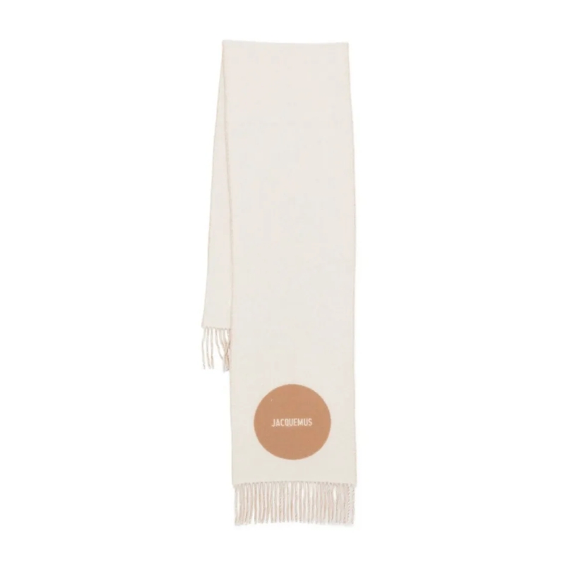 Jacquemus Écharpe légère Light Beige Rectangular Scarf Neutrals