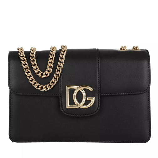 Dolce&Gabbana DG Satchel Bag Leather Nero Cross body-väskor