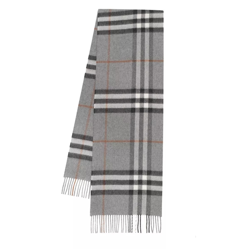 Burberry The Classic Check Cashmere Scarf Grey Kasjmier Sjaal