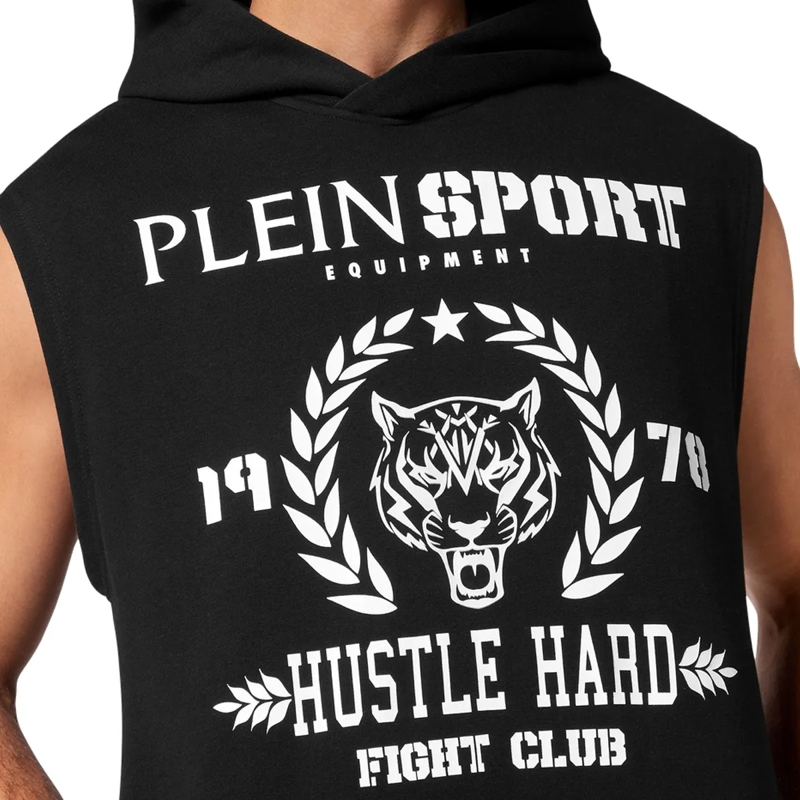 Plein Sport Top Hoodie Tiger schwarz(Image 5)