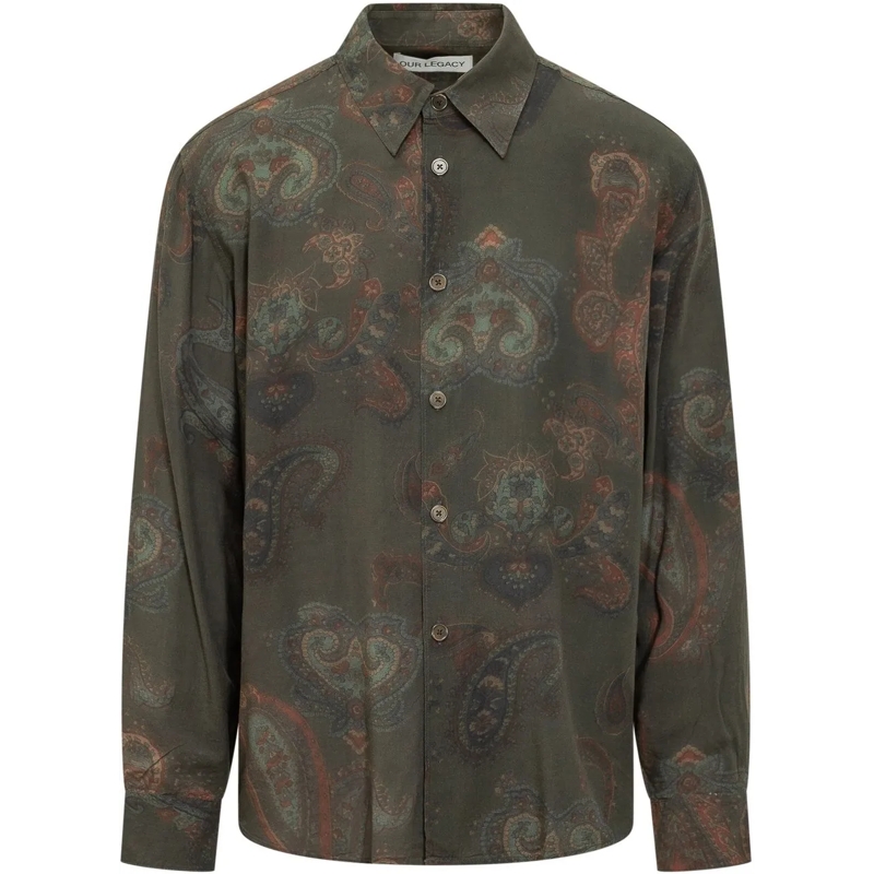 Our Legacy Haut décontracté Beyond Shirt in Paisley grün