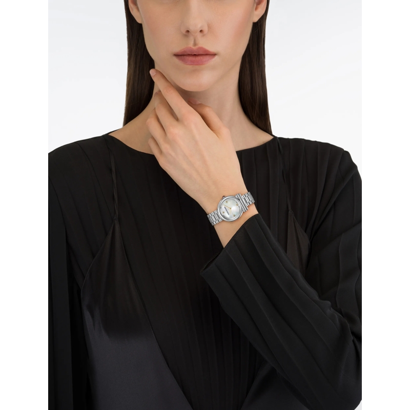 Salvatore Ferragamo Quarzuhr Quarz-Analoguhr Vb-Gancini Twisted 28Mm-F silber(Image 3)