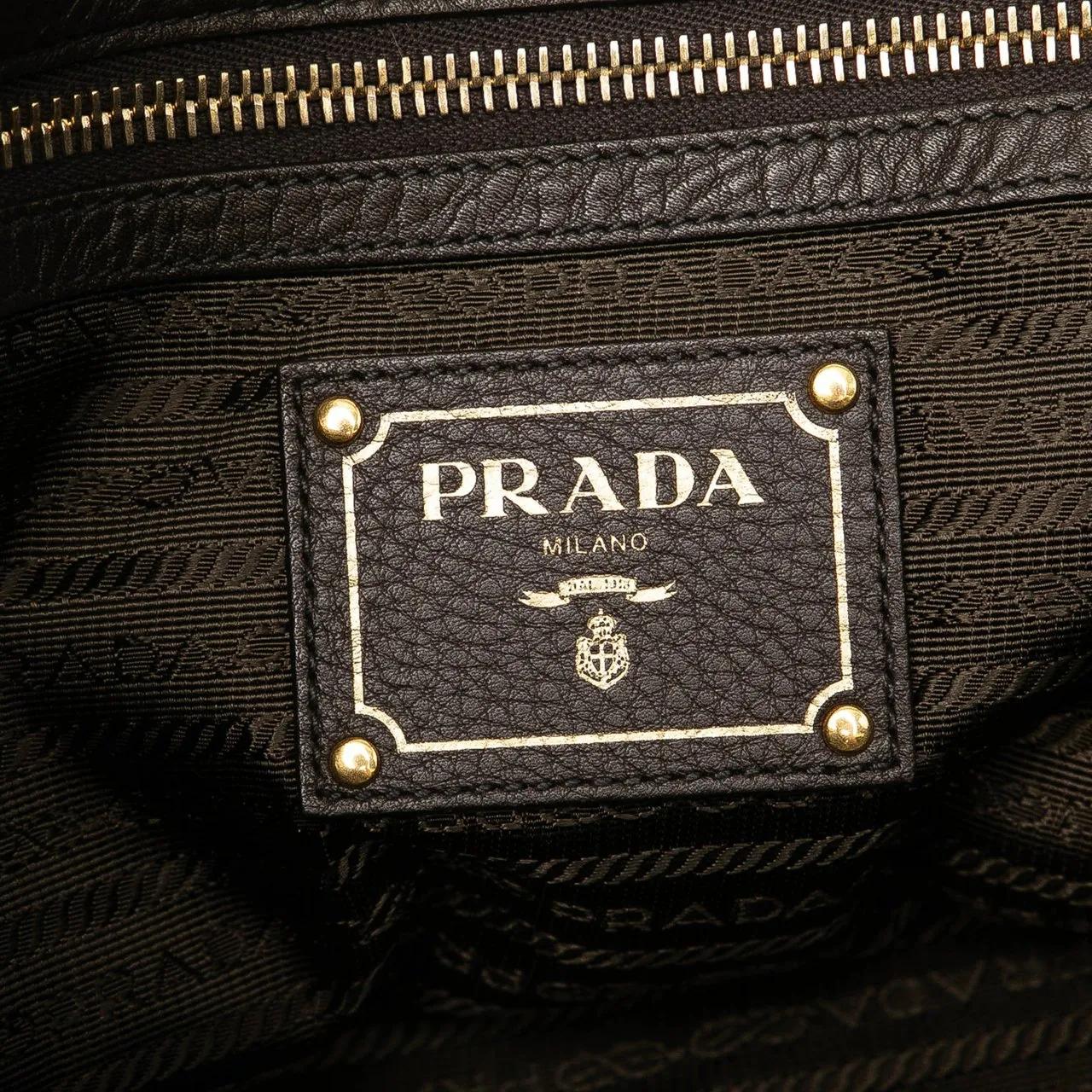 Thumbnail - Prada Hobo Bags - Vitello Daino Open Convertible Tote - Gr. unisize - in Braun - für Damen