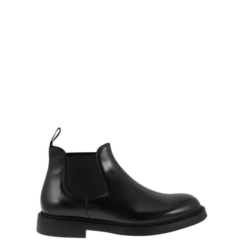 Doucal's Stiefel Chelsea Leather Ankle Boot Black