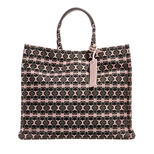 Coccinelle Never Without Bag Jacquard Handbag Multic.Bark/Bark Rymlig shoppingväska