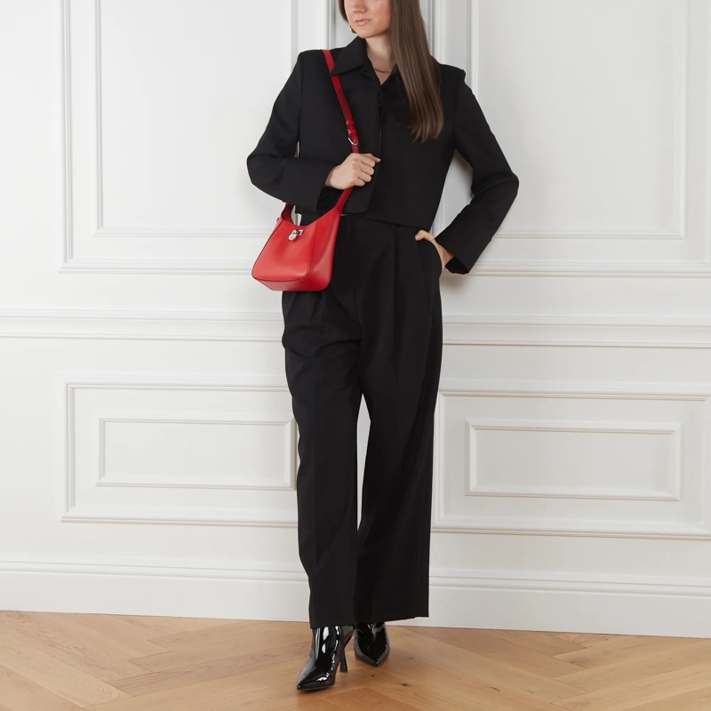 Lauren Ralph Lauren Crossbody Bag Tanner Sm Sh-Shoulder Bag-Small Bright Vermillion(Image 2)