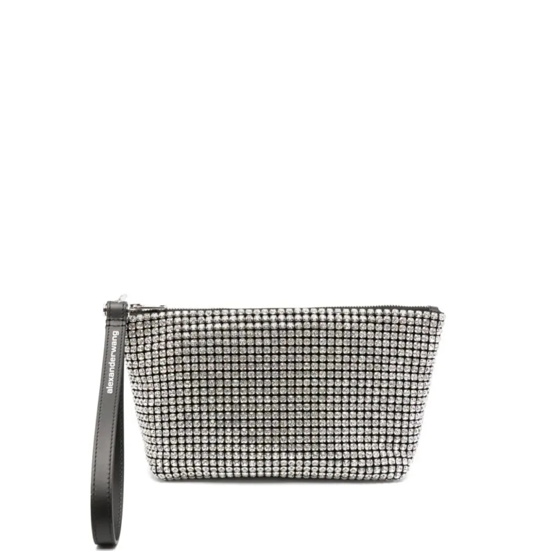 Alexander Wang Pochette Heiress Clutch Bag Black