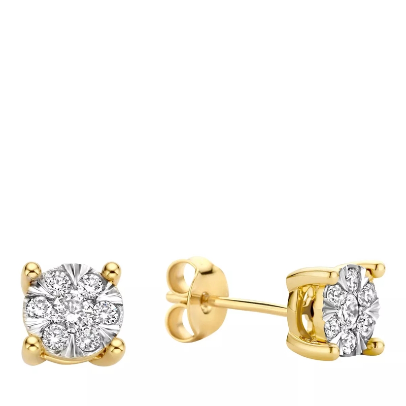 Isabel Bernard Boucles d'oreilles à tige De la Paix Hanaé 14 karat stud ear studs | diamond Gold