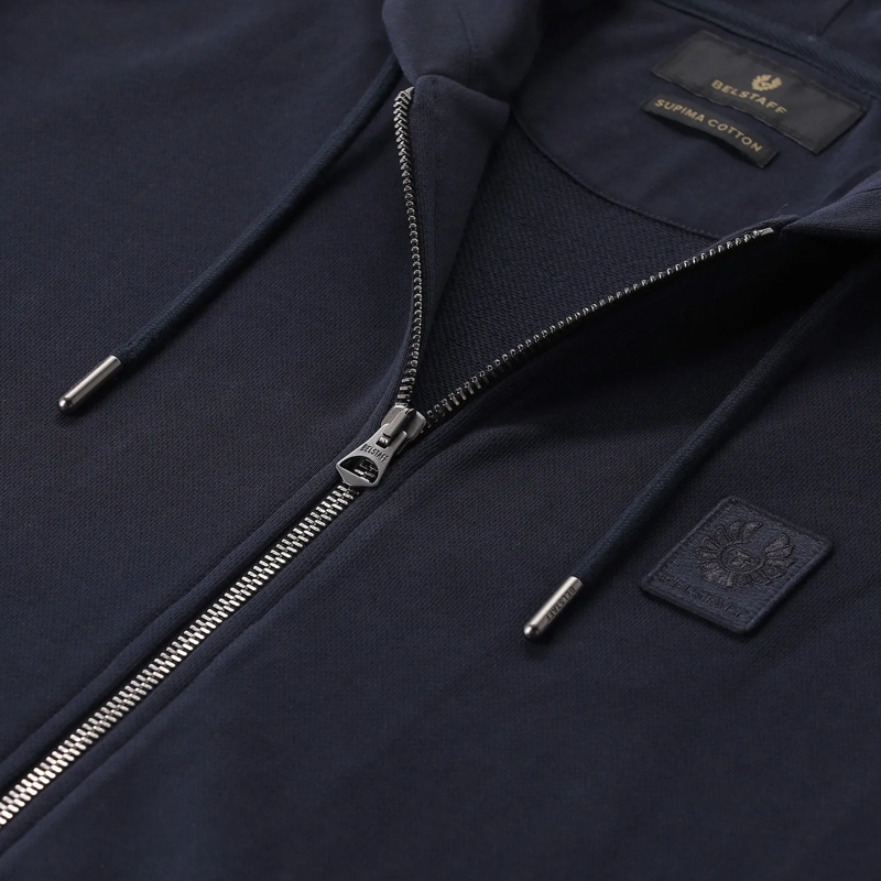 Belstaff Übergangsjacke Sweatjacke aus Baumwolle dunkelblau(Image 4)