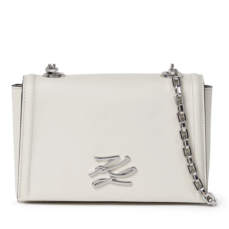 Karl Lagerfeld Crossbody Bag K/AUTOGRAPH UMHÄNGETASCHE weiss