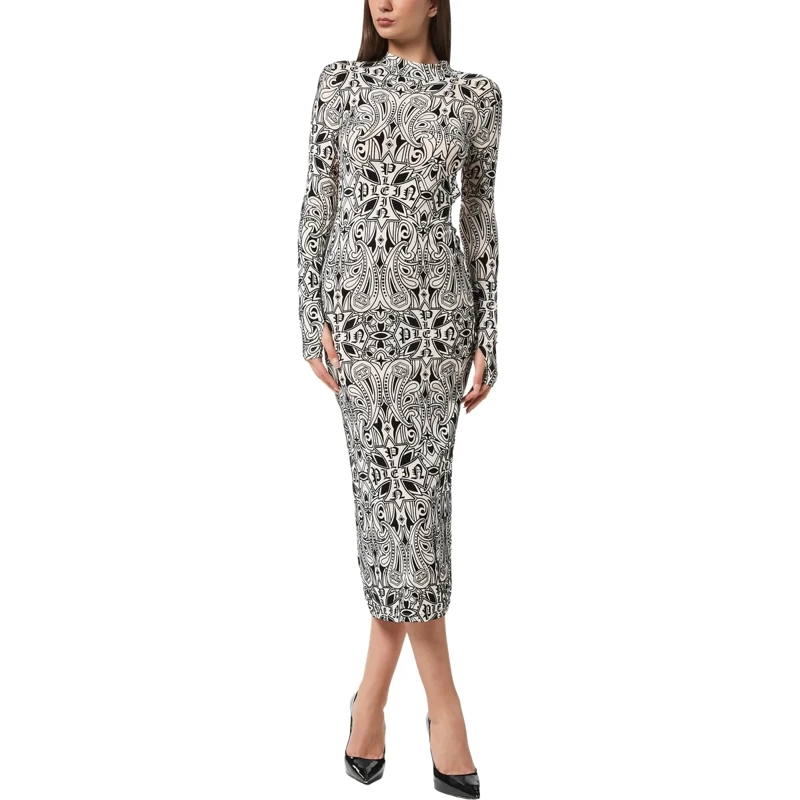 Philipp Plein Maxikleid Langes Kleid Gothic Plein nude(Image 3)