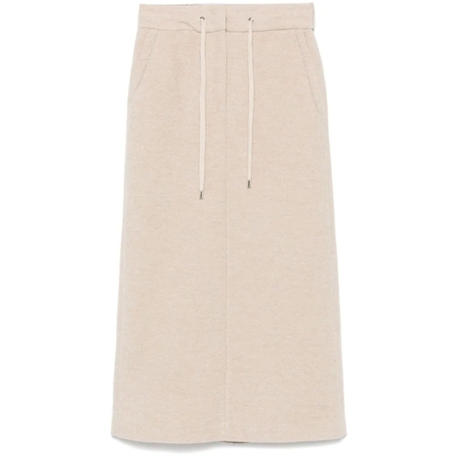 Peserico Midi Rokken Lurex-Detail Midi Skirt Neutrals