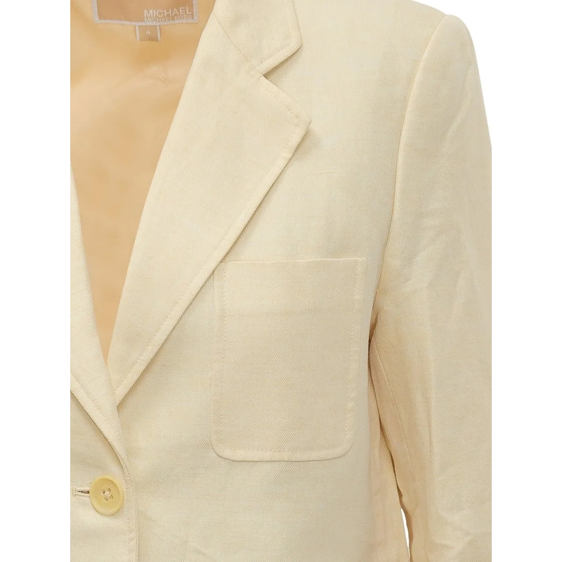 MICHAEL Michael Kors Blazer Blazer con Revers e Tasche Applicate weiß(Image 4)