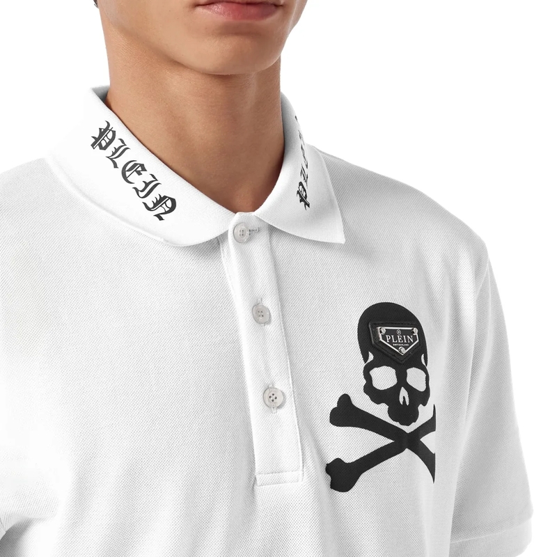 Philipp Plein Top Polohemd Skull weiss(Image 5)