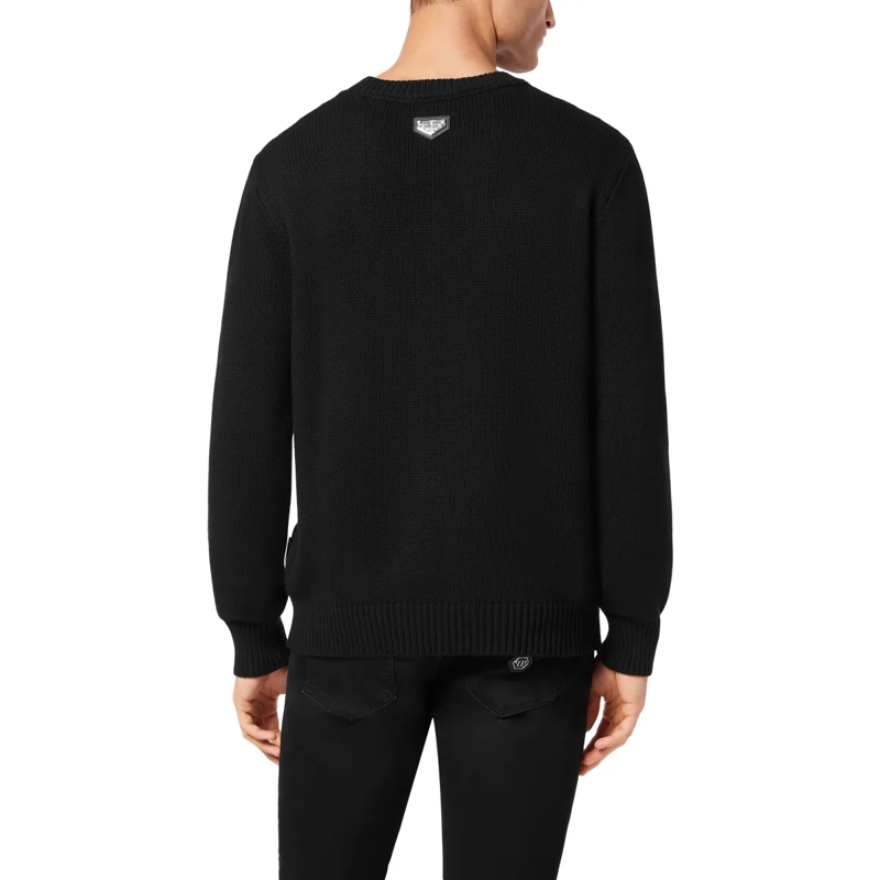 Philipp Plein  Rundhalspullover Teddy schwarz(Image 2)