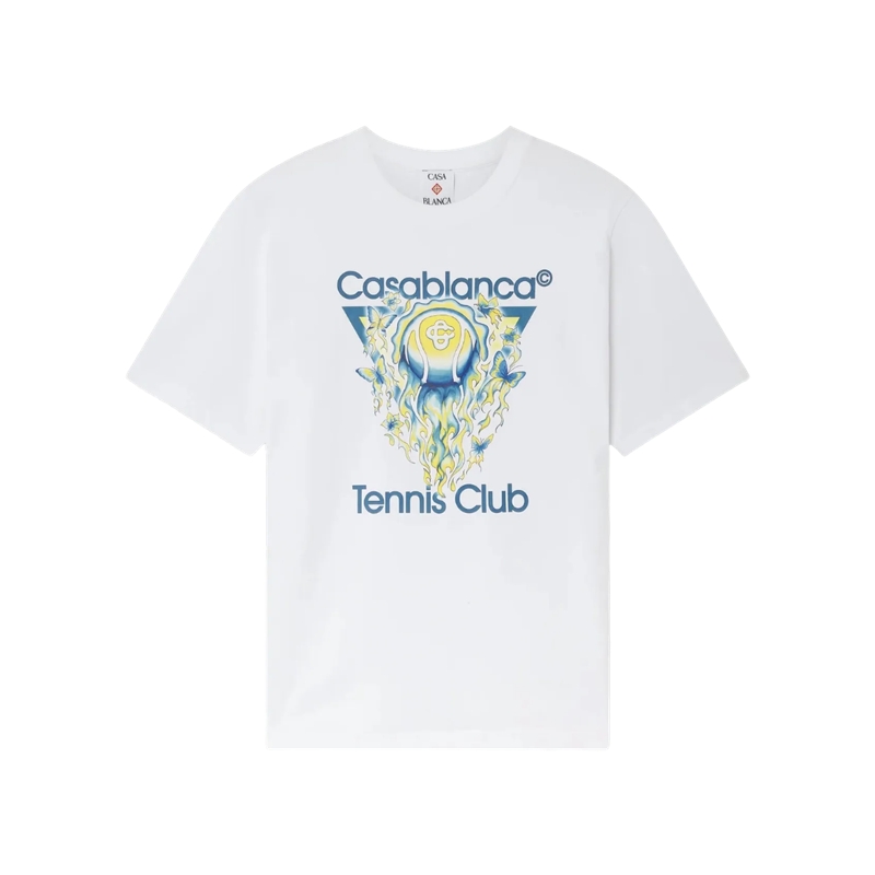 Casablanca  Tennis Club Logo Tshirt Casablanca Tennis Club  Casab