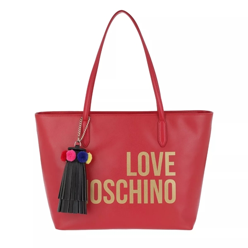 Love Moschino Shopping Bag Tassel Rosso Sac à provisions
