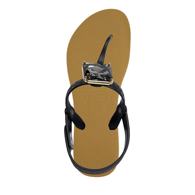 UZURII Flip Flops Zehentrenner Selena Diamond Silver gelb(Image 2)
