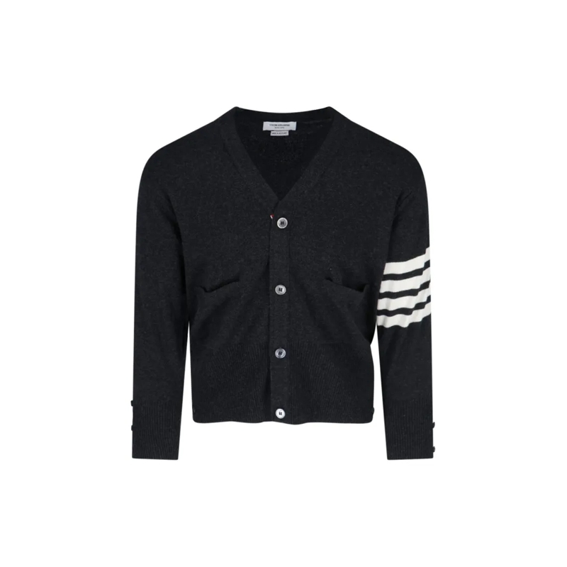 Thom Browne Cardigan Loopback 4-Bar Cardigan – Black Black