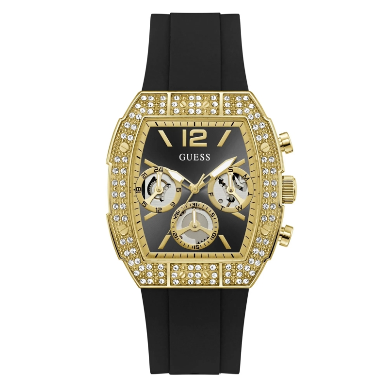 Guess Quarzuhr Quarz-Analoguhr Phoenix Quantum schwarz