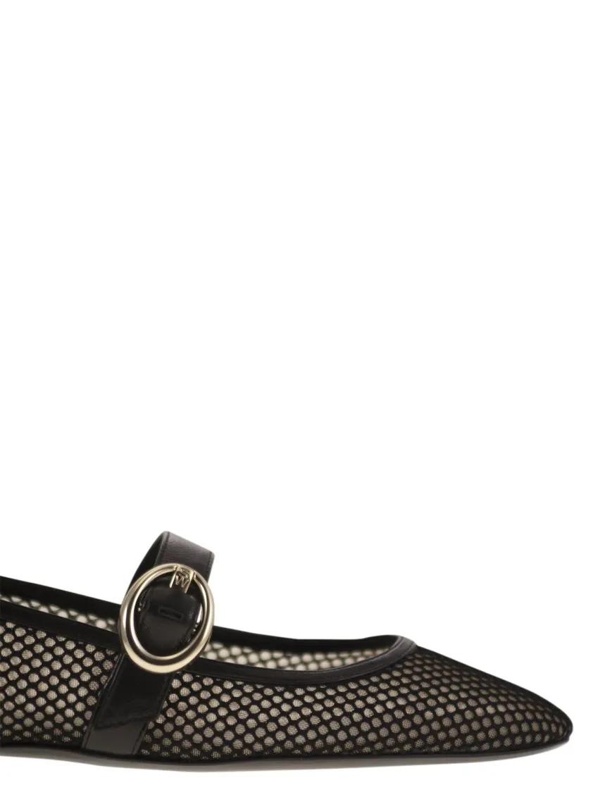 Thumbnail - Stuart Weitzman Sandalen - Arabella - Ballerina With Buckle - Gr. 39 (EU) - in Schwarz - für Damen
