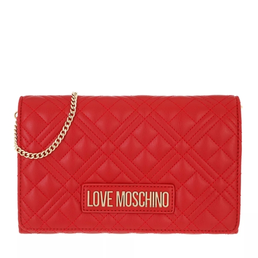 Love Moschino Borsa Quilted  Pu  Rosso Crossbody Bag