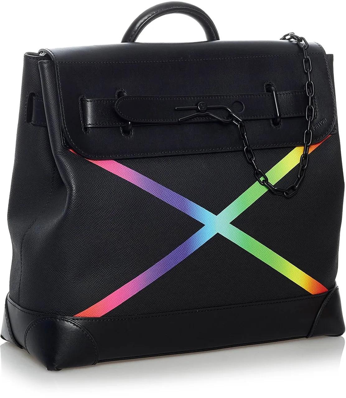 Thumbnail - Louis Vuitton Hobo Bags - Taiga Rainbow Steamer PM - Gr. unisize - in Schwarz - für Damen