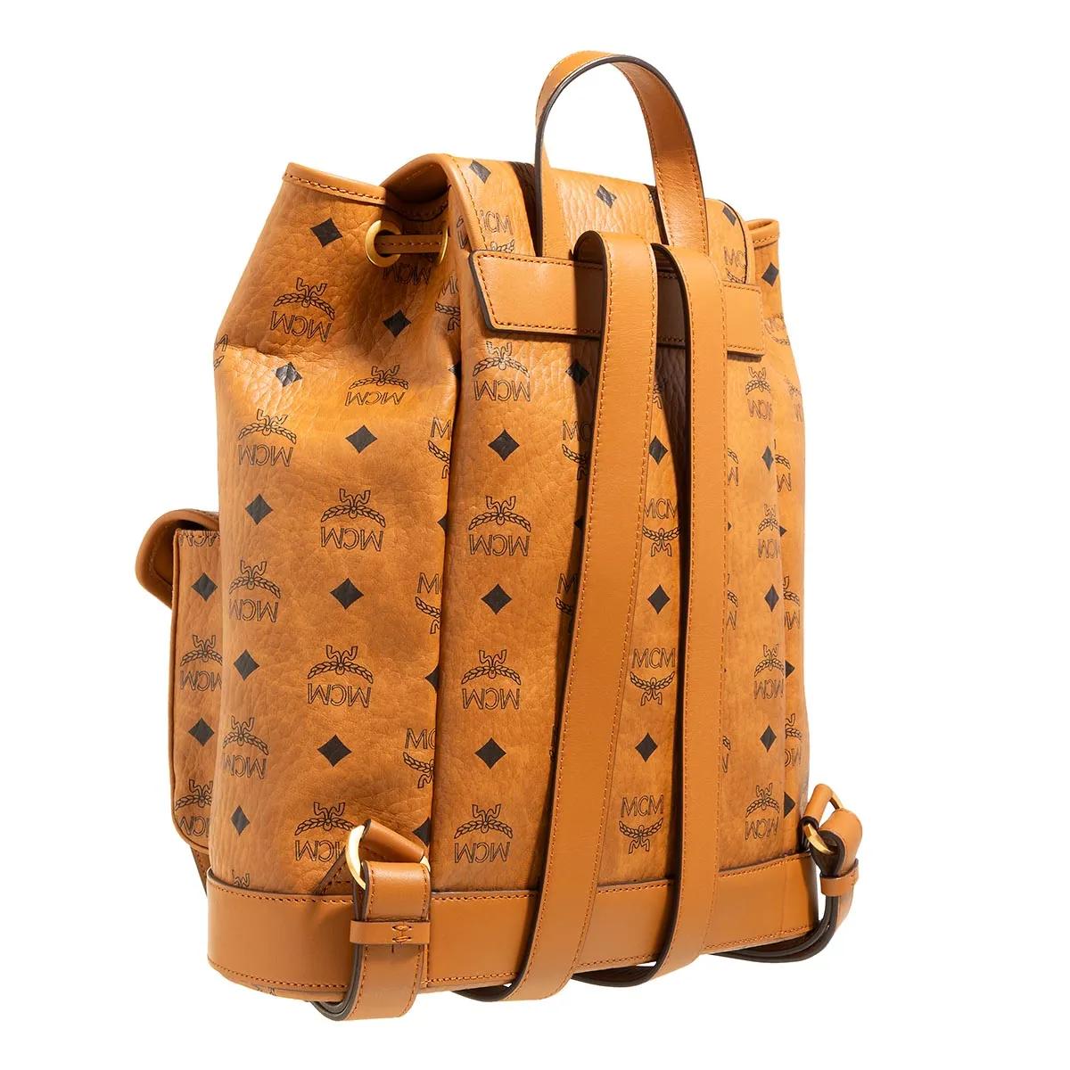 MCM Rugzakken Aren Backpack Small in cognac