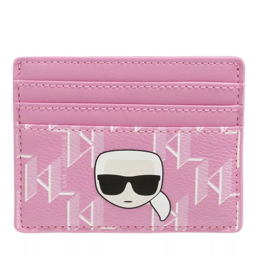 Karl Lagerfeld K/Ikonik Cc Monogram Card Holder Pink Multi Porte-cartes