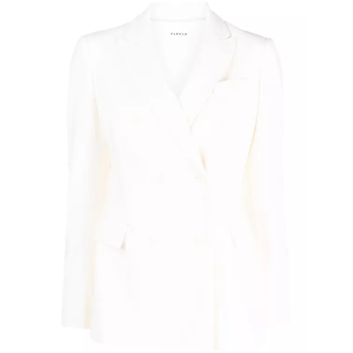 P.A.R.O.S.H. Double-Breasted Blazer White 