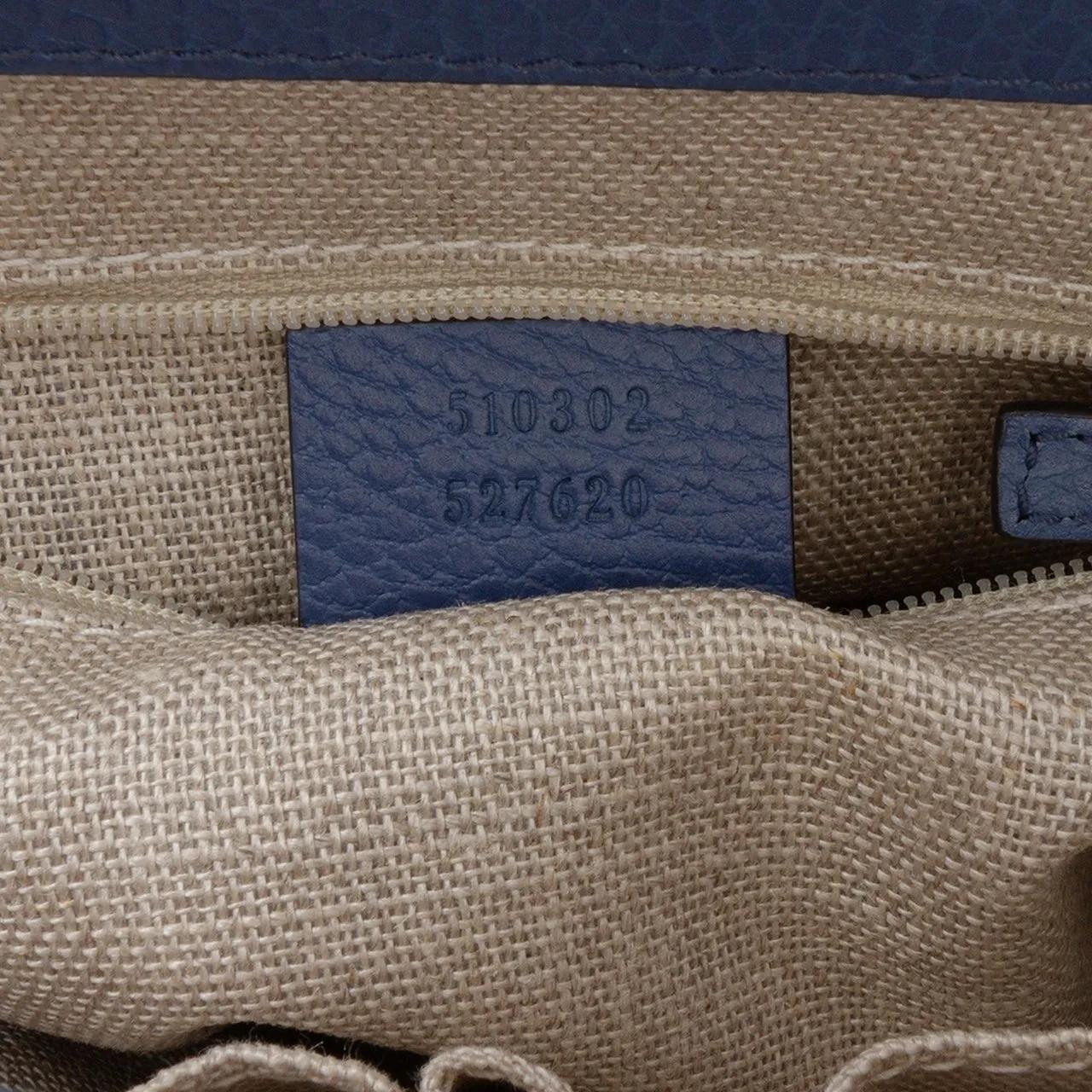 Thumbnail - Gucci Hobo Bags - Small Dollar Calf Interlocking G Satchel - Gr. unisize - in Blau - für Damen