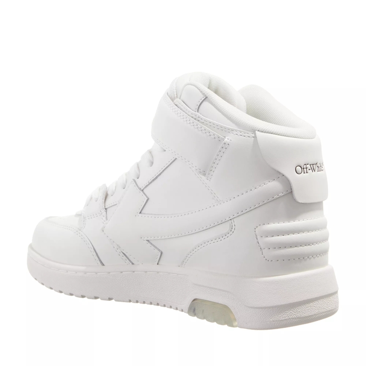 Off White Out Of Office Mid Top Lea White White High Top Sneaker