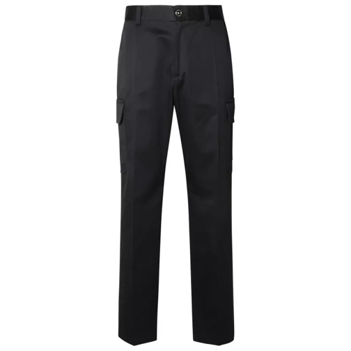 Versace Cargo Pants In Black Cotton Black 