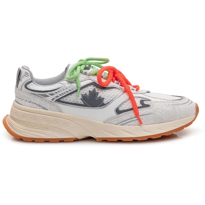 Dsquared2 Low-Top-Sneaker Sneaker Crackle con dettagli a contrasto weiß