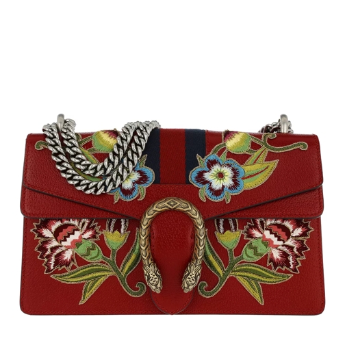 Gucci Dionysus Small Shoulder Bag Leather Hibiscus Red Crossbody Bag