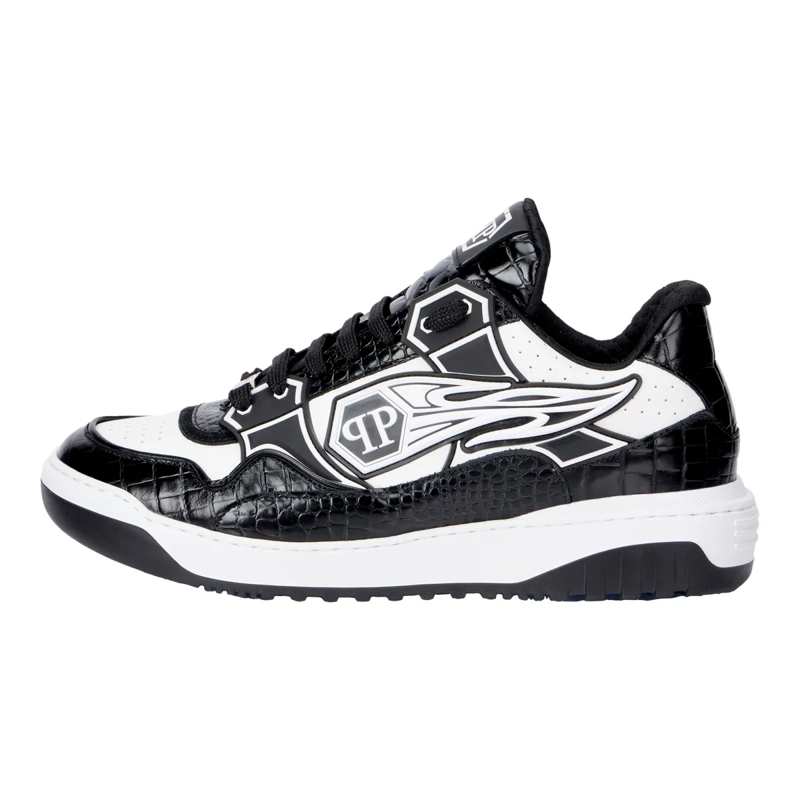 Philipp Plein Low-Top-Sneaker Verleihen Sie Ihrem Look mit diesen Moonwalker-Sne weiss(Image 5)
