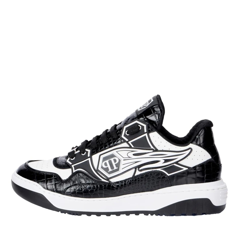 Philipp Plein Low-Top-Sneaker Verleihen Sie Ihrem Look mit diesen Moonwalker-Sne weiss