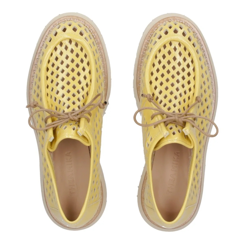 Thea Mika Schnürschuhe Halbschuhe gelb (Image 4)