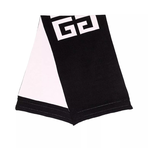 Givenchy 4G Knitted Wool Scarf Black/Pink Ullhalsduk