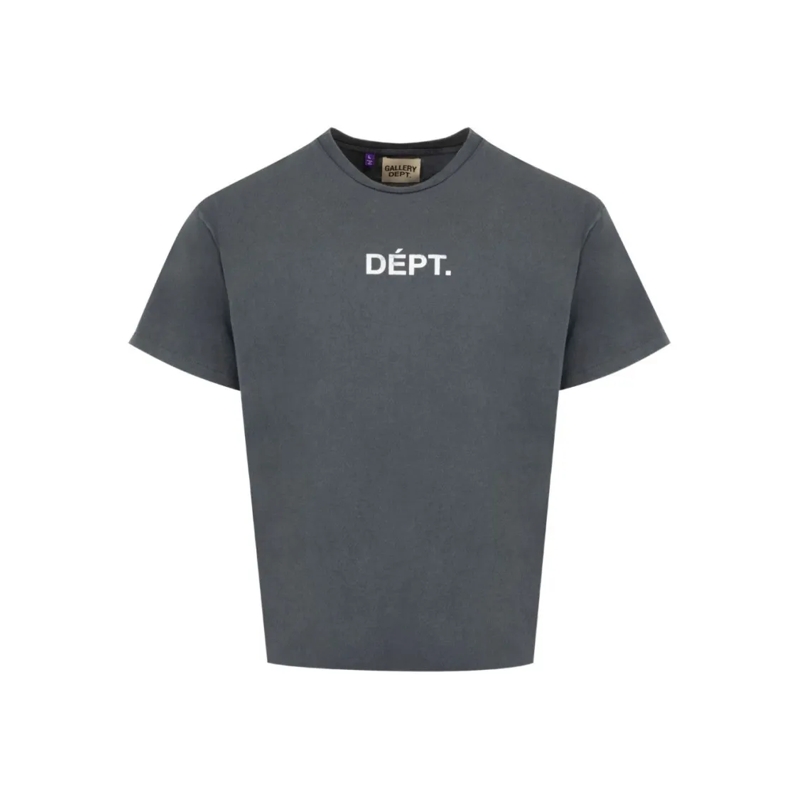 Gallery Dept. T-Shirt Boxy-Fit Vintage Cotton T-Shirt With Distressed Lo Grey