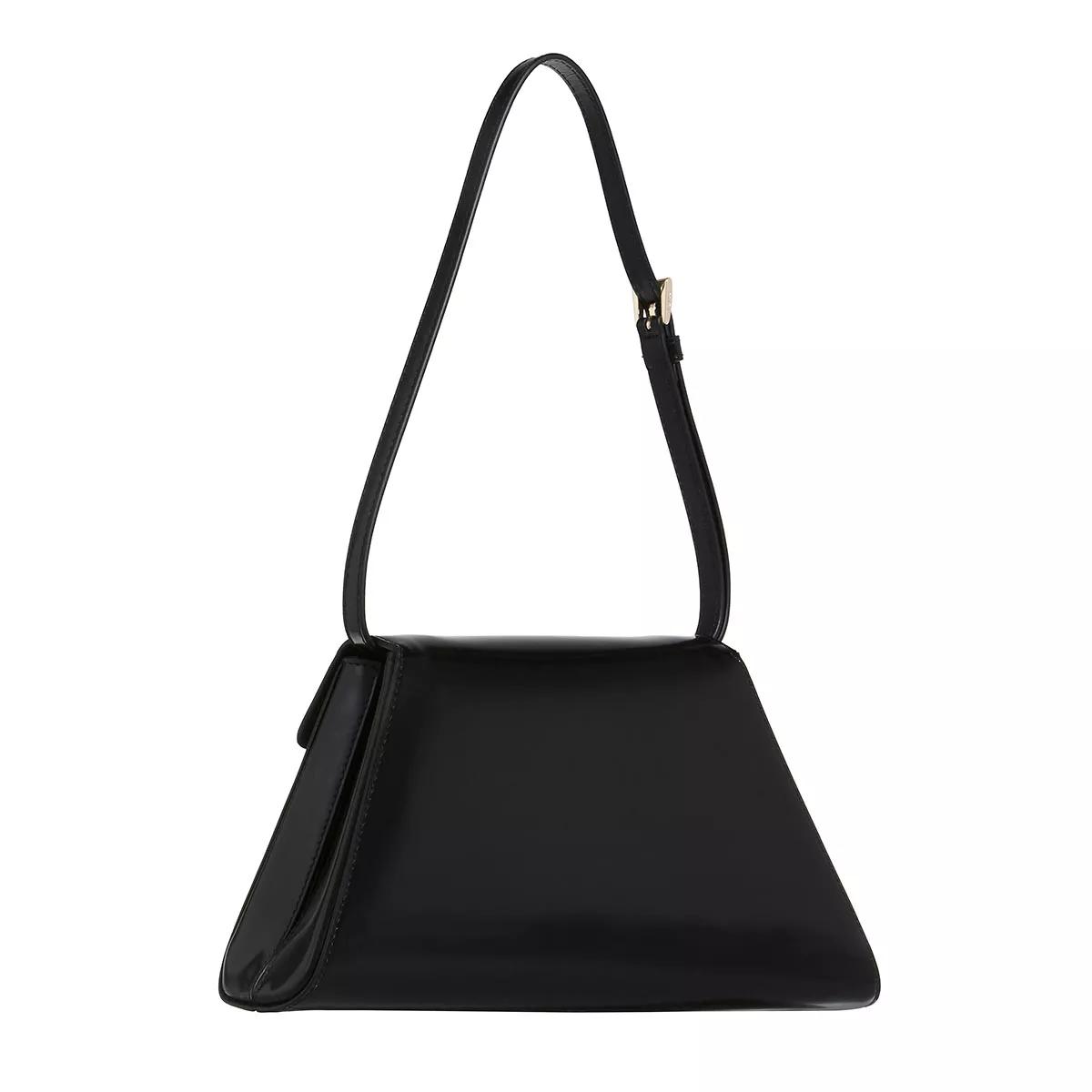 Prada Crossbody bags Brushed Leather Medium Shoulder Bag in zwart