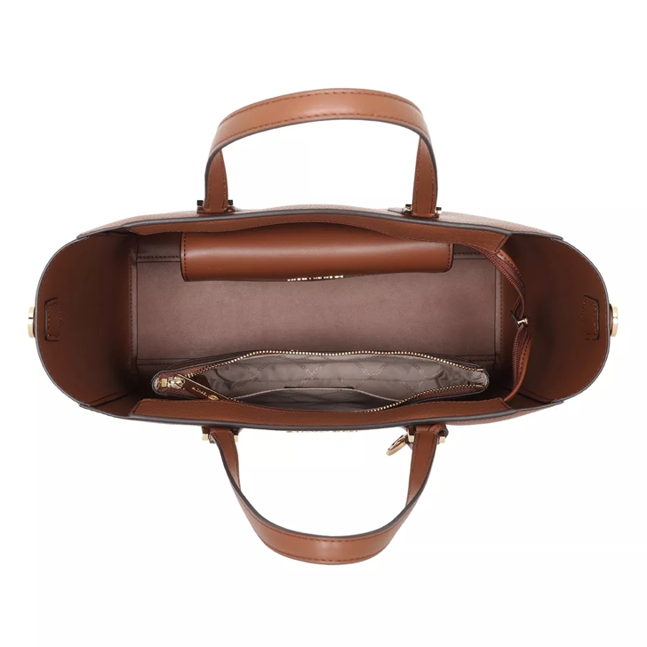 Michael Kors Charlotte LG Tote Bag 3 IN 1 Leather Shoulder + Bags New