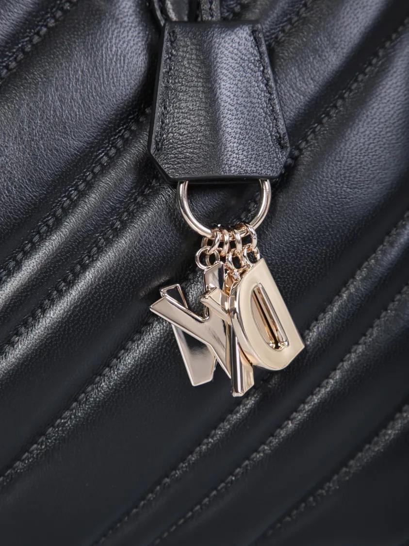 DKNY Shoppers & Totes Madison Leather Shopper Bag in zwart