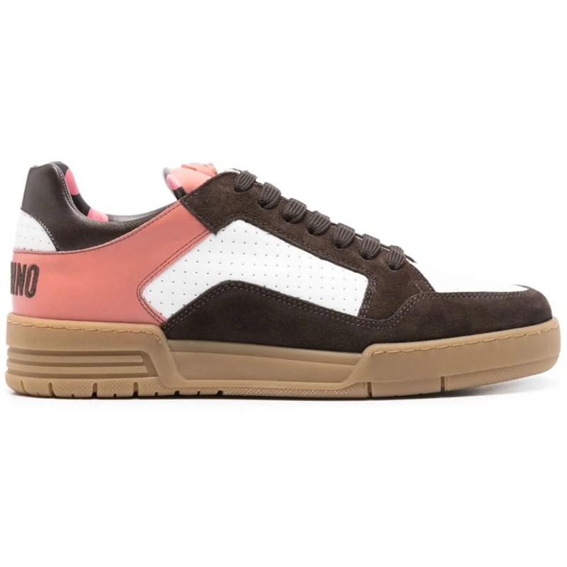 Moschino Low-Top-Sneaker Sneakers Whitebrownpinkblack mehrfarbig