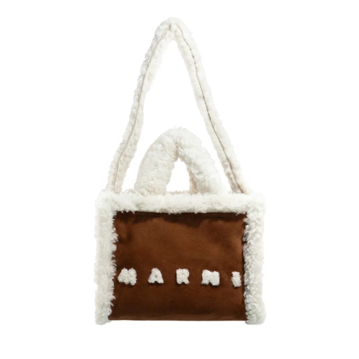 Marni Tote Basket Small Cinnamon/Soft Beige