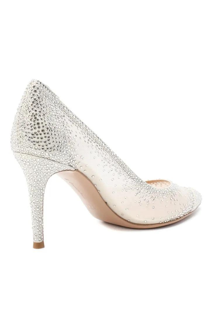 Thumbnail - Gianvito Rossi Hohe Schuhe - Rania 85 - Gr. 37 (EU) - in Beige - für Damen