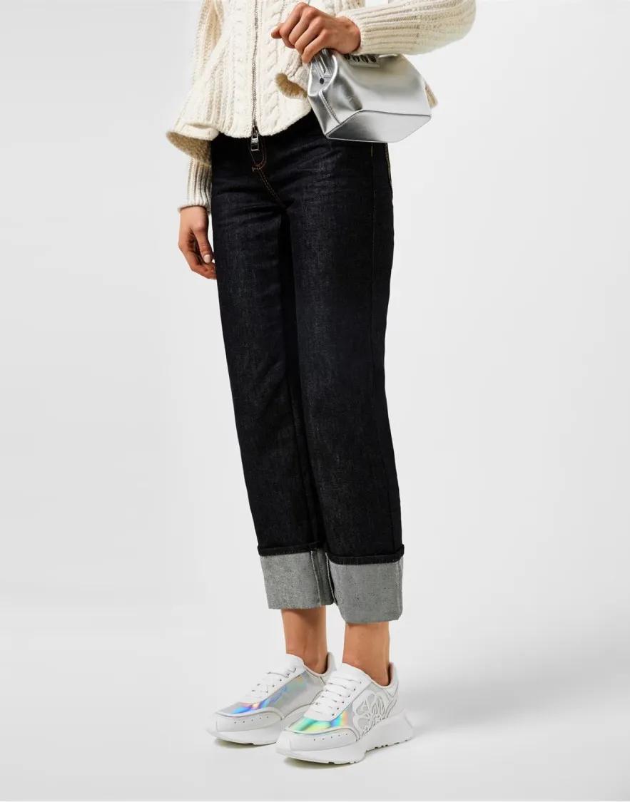 Thumbnail - Alexander McQueen Low-Top Sneaker - Sprint Runner Oversized Sneakers - Gr. 38 (EU) - in Weiß - für Damen