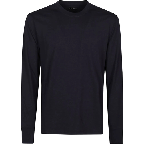 Tom Ford T-Shirts Long Sleeve T-shirt Blue blau