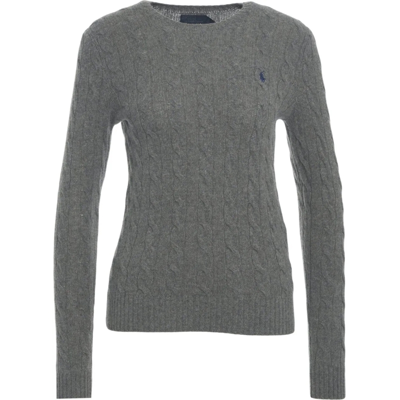 Ralph Lauren  Sweater with cable knit pattern grau